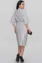 Платье с юбкой на запах серебристого цвета 2884.98  No2|интернет-магазин vvlen.com
