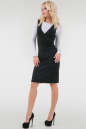 Офисное платье футляр черного цвета 981.14 No1|интернет-магазин vvlen.com