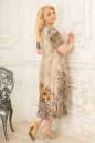 Летнее платье коричнево-желтого тона цвета 2334.5 d22 No3|интернет-магазин vvlen.com