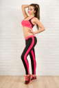 Лосины для фитнеса черного с розовым цвета 2310.67 No4|интернет-магазин vvlen.com