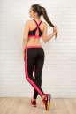 Лосины для фитнеса черного с розовым цвета 2310.67 No5|интернет-магазин vvlen.com