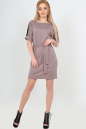 Летнее платье  мешок бежевого цвета 2093.56 No1|интернет-магазин vvlen.com