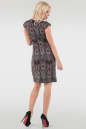 Повседневное платье футляр черного с красным цвета 2081.55 No2|интернет-магазин vvlen.com