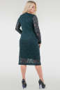 Платье футляр темно-зеленого цвета 2760.12  No2|интернет-магазин vvlen.com