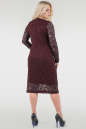 Платье футляр бордового цвета 2760.12  No2|интернет-магазин vvlen.com