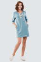 Спортивное платье  серо-голубого цвета 2615.96 No0|интернет-магазин vvlen.com