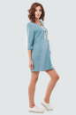 Спортивное платье  серо-голубого цвета 2615.96 No1|интернет-магазин vvlen.com