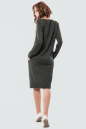 Спортивное платье  серого с черным цвета 2615-1.40 No2|интернет-магазин vvlen.com