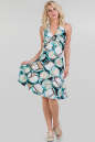 Летнее платье с открытой спиной белый с бежевым цвета 447.17 No0|интернет-магазин vvlen.com
