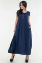 Летнее платье  мешок темно-синего цвета 1220 it No4|интернет-магазин vvlen.com