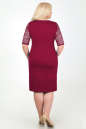 Летнее платье футляр бордового цвета 1980.41 No3|интернет-магазин vvlen.com