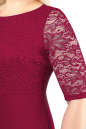Летнее платье футляр бордового цвета 1980.41 No4|интернет-магазин vvlen.com