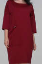 Платье  мешок бордового цвета 2934.47  No1|интернет-магазин vvlen.com