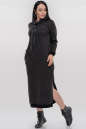 Спортивное платье  темно-серого цвета 2815.106|интернет-магазин vvlen.com