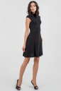 Коктейльное платье с расклешённой юбкой черного цвета 429.6 No1|интернет-магазин vvlen.com