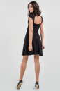 Коктейльное платье с расклешённой юбкой черного цвета 429.6 No2|интернет-магазин vvlen.com
