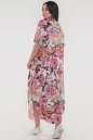 Летнее платье оверсайз зеленого с розовым цвета 2424-3.5 No2|интернет-магазин vvlen.com
