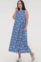 Летнее платье балахон джинса цвета 2540.84 No2|интернет-магазин vvlen.com