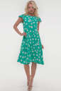 Летнее платье с расклешённой юбкой зеленого цвета 2560.84 No1|интернет-магазин vvlen.com