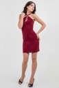 Коктейльное платье футляр бордового цвета 316.6 No1|интернет-магазин vvlen.com