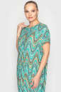 Летнее платье оверсайз бирюзового цвета 2801-1.17 No3|интернет-магазин vvlen.com
