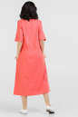 Повседневное платье балахон кораллового цвета 2685.81 No2|интернет-магазин vvlen.com