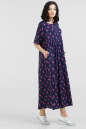 Летнее платье  мешок темно-синего цвета 2678-1.84 No1|интернет-магазин vvlen.com