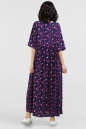 Повседневное платье балахон темно-синего цвета 2678-1.84 No2|интернет-магазин vvlen.com