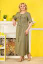 Платье рубашка хаки цвета 2325.81  No1|интернет-магазин vvlen.com