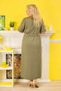 Платье рубашка хаки цвета 2325.81  No3|интернет-магазин vvlen.com