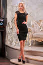 Коктейльное платье футляр черного цвета 2203.47 No1|интернет-магазин vvlen.com
