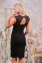 Коктейльное платье футляр черного цвета 2203.47 No2|интернет-магазин vvlen.com