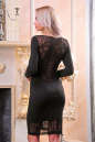 Коктейльное платье футляр черного цвета 2444.47 No2|интернет-магазин vvlen.com