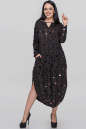 Платье оверсайз черного цвета 2424-2.5 No1|интернет-магазин vvlen.com