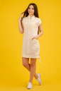 Повседневное платье футляр молочного цвета 2331.81 No4|интернет-магазин vvlen.com