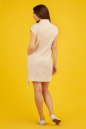 Повседневное платье футляр молочного цвета 2331.81 No7|интернет-магазин vvlen.com