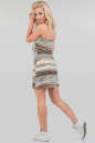 Летнее платье спортивного стиля желто-коричневое 1103.17 No2|интернет-магазин vvlen.com
