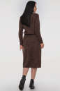 Повседневное платье футляр шоколадного цвета 2847.96 No2|интернет-магазин vvlen.com