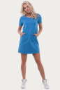Спортивное платье  темно-голубого цвета 6000 No1|интернет-магазин vvlen.com