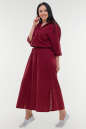 Летнее платье с длинной юбкой бордового цвета it 5050 No1|интернет-магазин vvlen.com