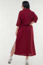 Летнее платье с длинной юбкой бордового цвета it 5050 No2|интернет-магазин vvlen.com