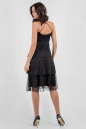 Коктейльное платье трапеция черного цвета 668.11 No2|интернет-магазин vvlen.com