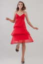 Коктейльное платье-комбинация красного цвета 668.11 No1|интернет-магазин vvlen.com