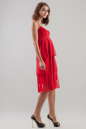 Коктейльное платье-комбинация красного цвета 668.11 No2|интернет-магазин vvlen.com