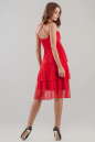 Коктейльное платье-комбинация красного цвета 668.11 No3|интернет-магазин vvlen.com
