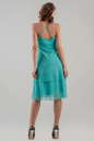 Коктейльное платье с пышной юбкой бирюзового цвета 668.11 No2|интернет-магазин vvlen.com