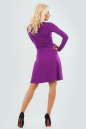 Повседневное платье трапеция сиреневого цвета 874.17 No2|интернет-магазин vvlen.com