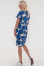 Летнее платье  мешок синего с белым цвета 2794-2.17 No2|интернет-магазин vvlen.com