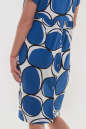 Летнее платье  мешок синего с белым цвета 2794-2.17 No3|интернет-магазин vvlen.com