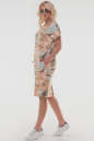 Летнее платье  мешок оранжевого с коричневым цвета 2794-2.17 No1|интернет-магазин vvlen.com